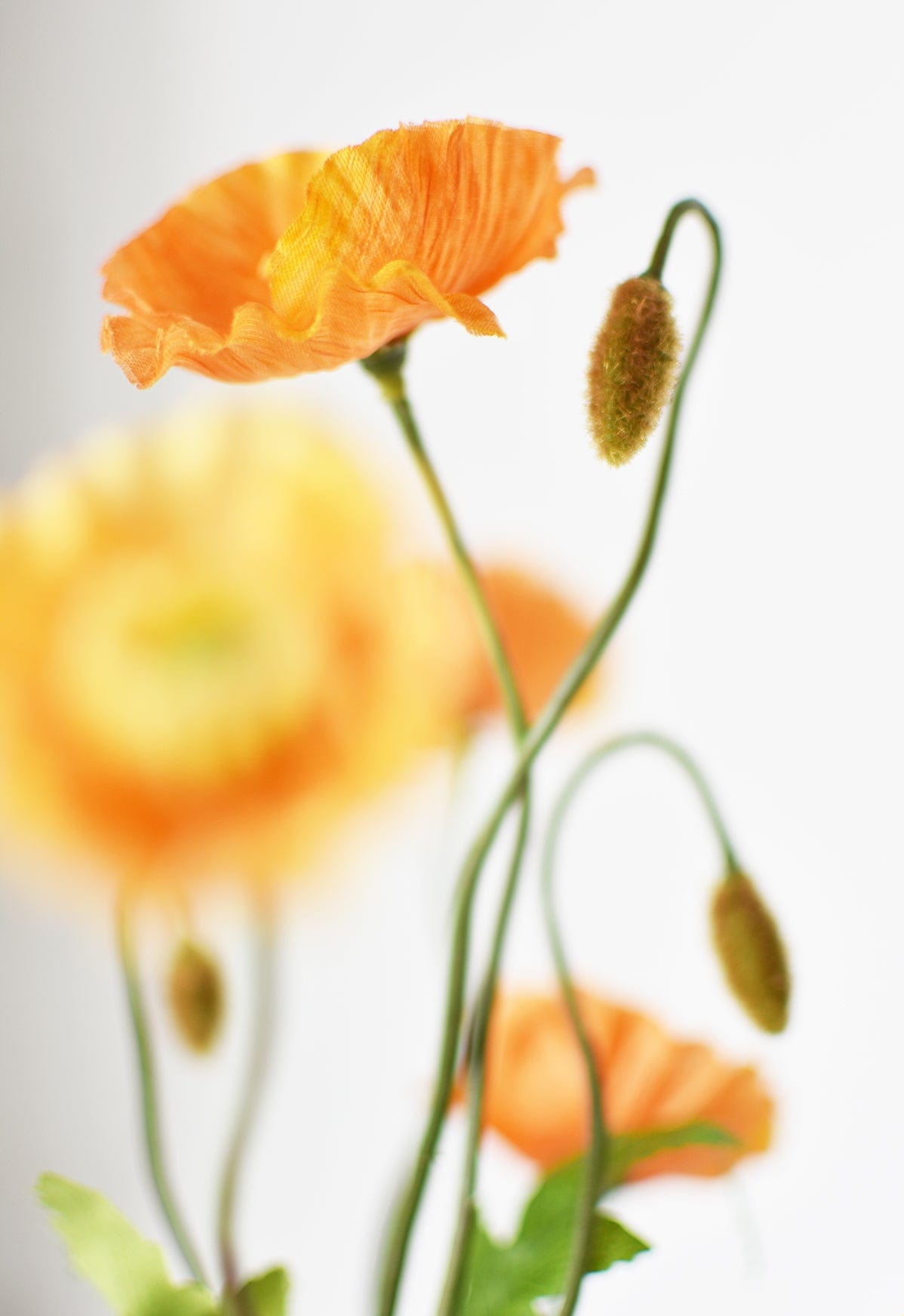 15" Faux Orange Poppy Bush (Online exclusive)
