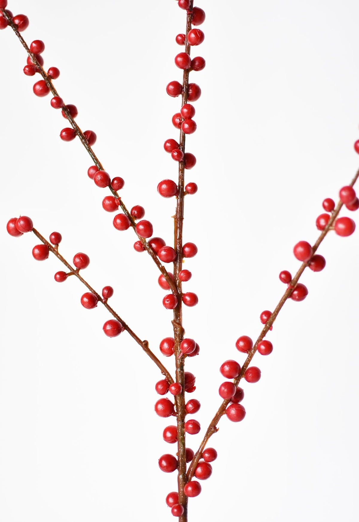 28" Faux Outdoor Red Berry Stem (online exclusive)
