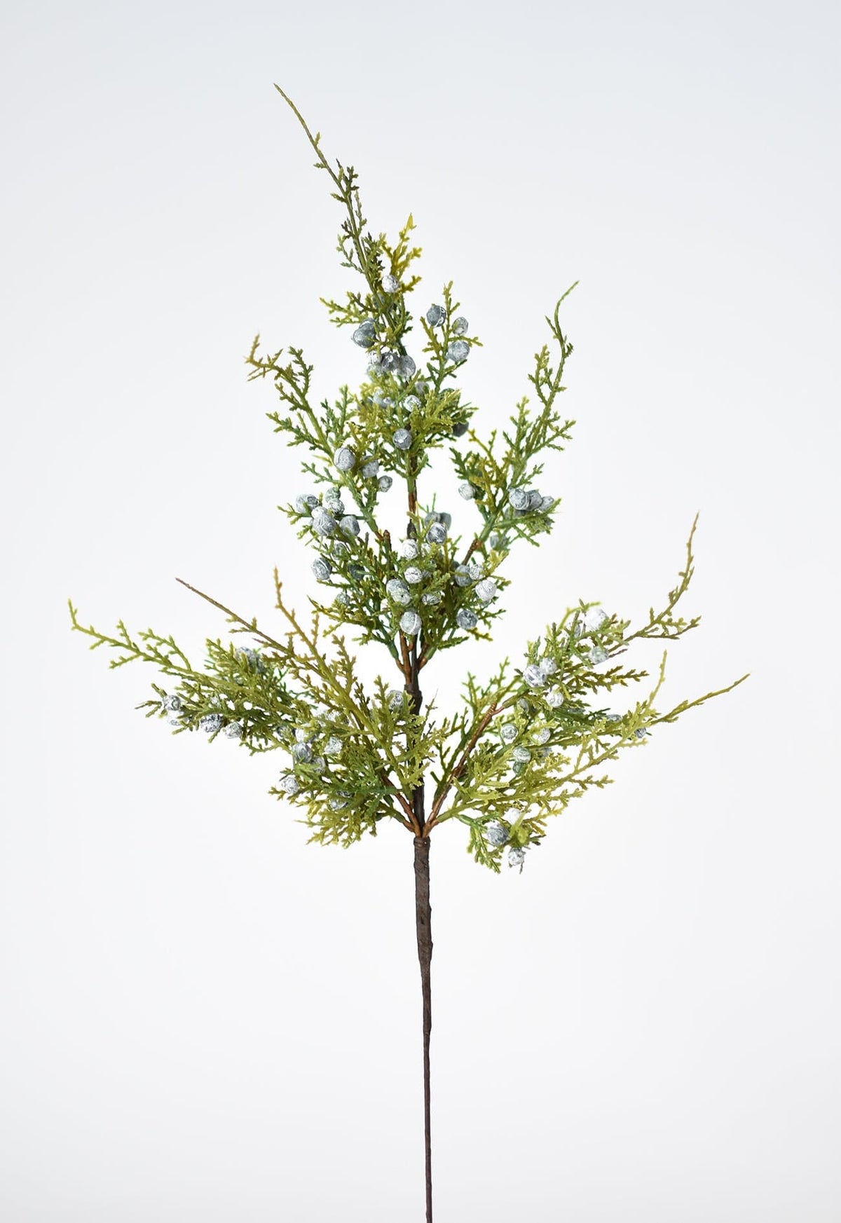 18" Faux Juniper Berry Greenery Stem (Online exclusive)