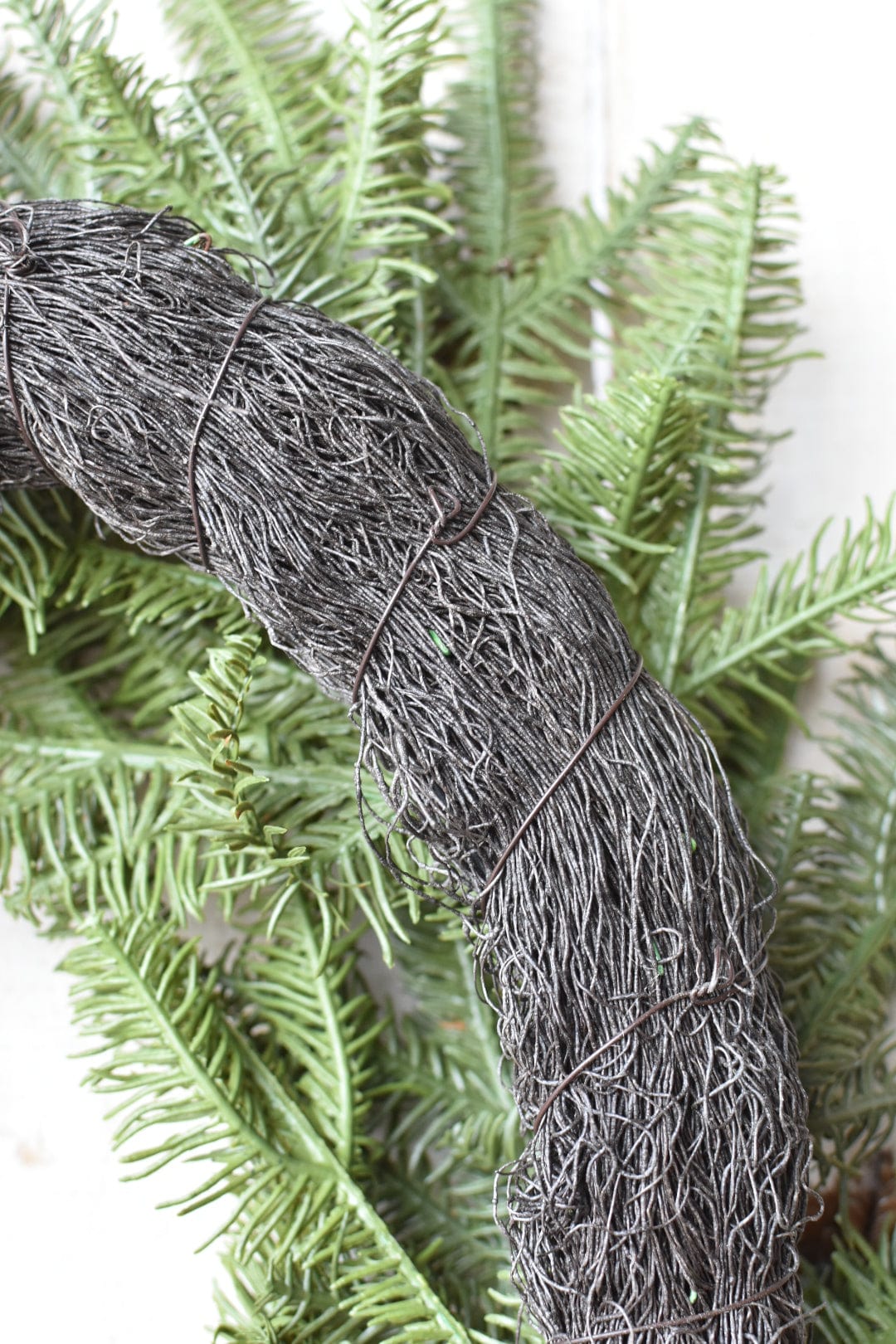 24" Faux Green Spruce Real Touch Wreath w/Faux Pinecones (Online Exclusive)