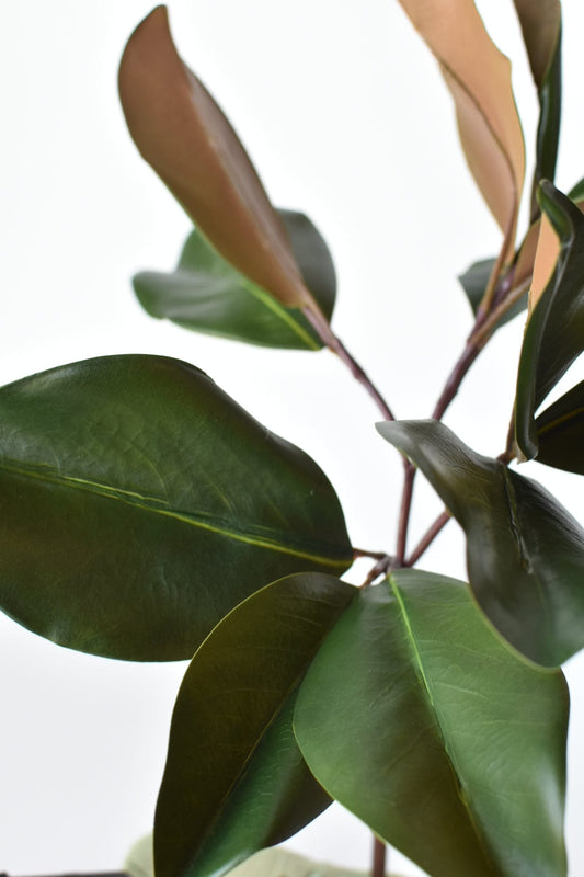 16.5" Faux Magnolia Leaf Stem (Online Exclusive)