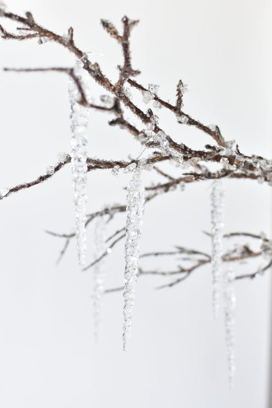 37" Iced Branch with Acrylic Icicles (Online Exclusive)