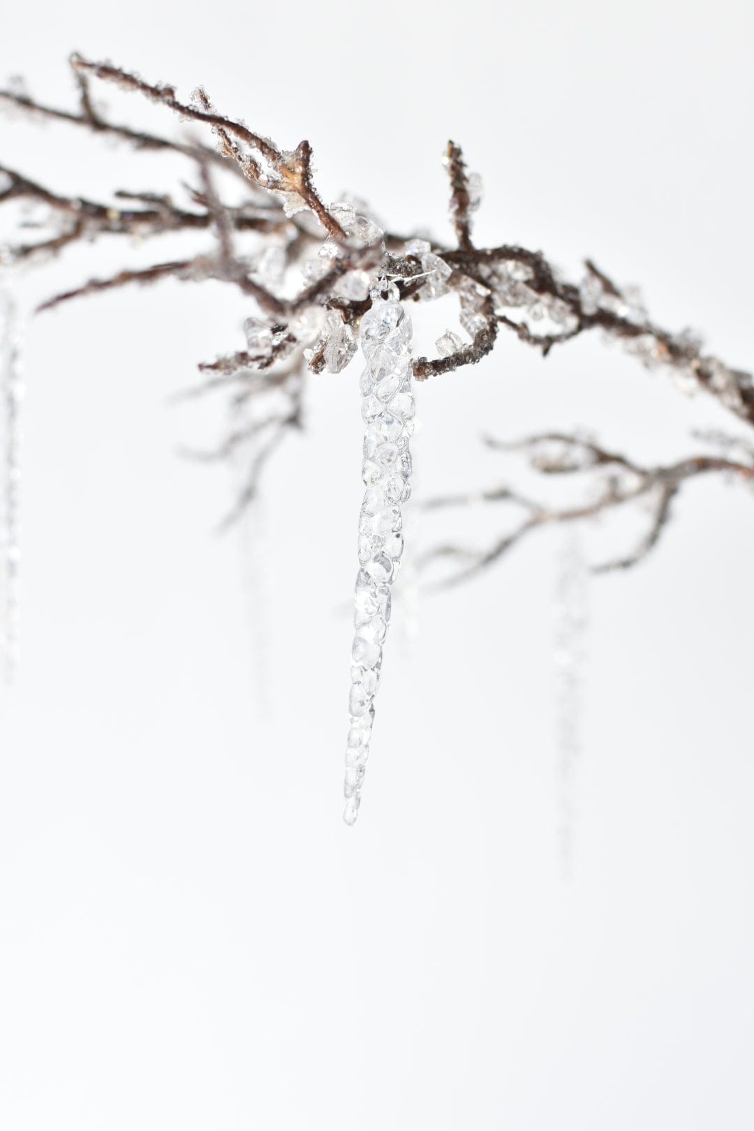 37" Iced Branch with Acrylic Icicles (Online Exclusive)