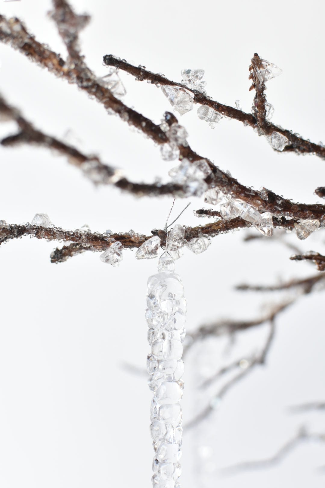 37" Iced Branch with Acrylic Icicles (Online Exclusive)
