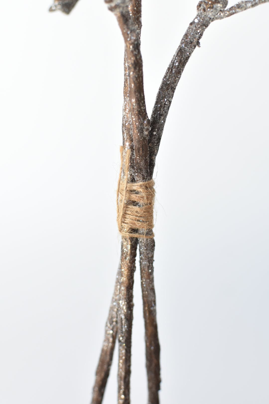 21" Faux Ice Glittered Twig with Pod Bundle (3 Stems) (Online Exclusive)