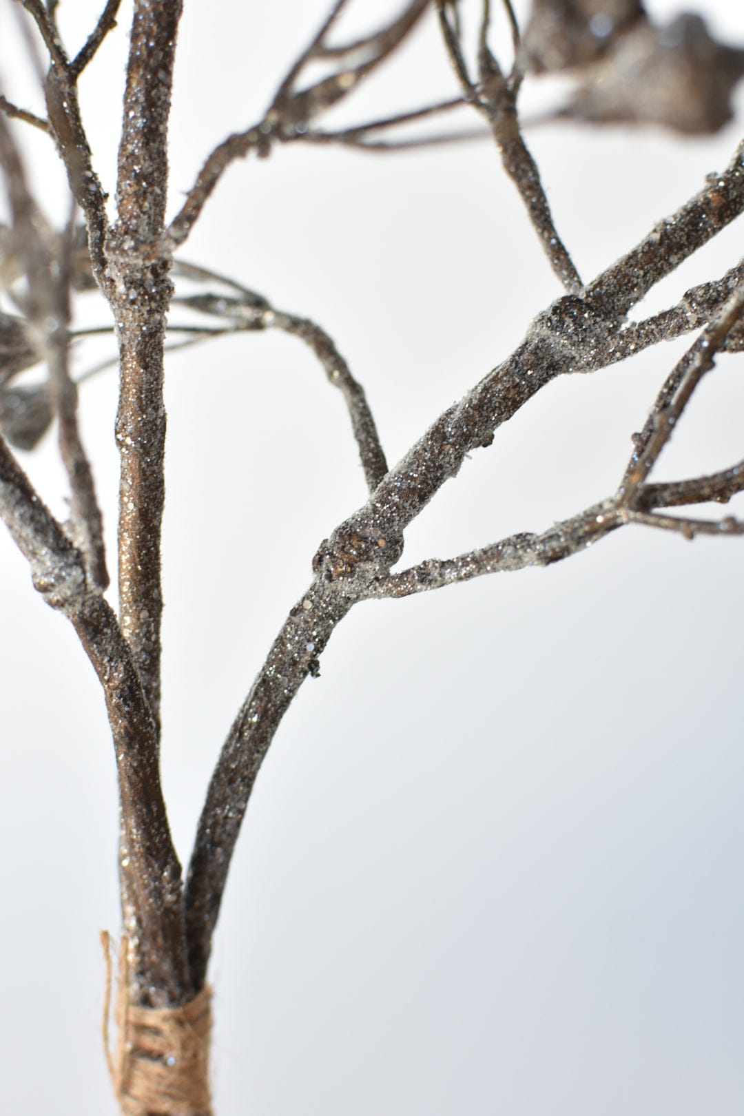 21" Faux Ice Glittered Twig with Pod Bundle (3 Stems) (Online Exclusive)