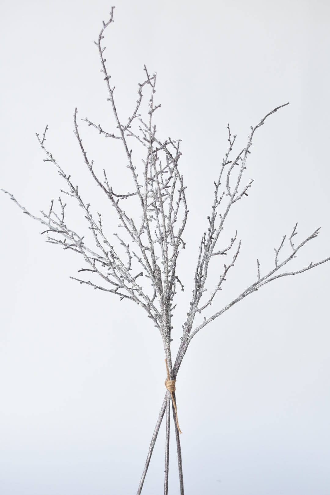 31" Faux Ice Glittered Twig Bundle (3 Stems) (Online Exclusive)