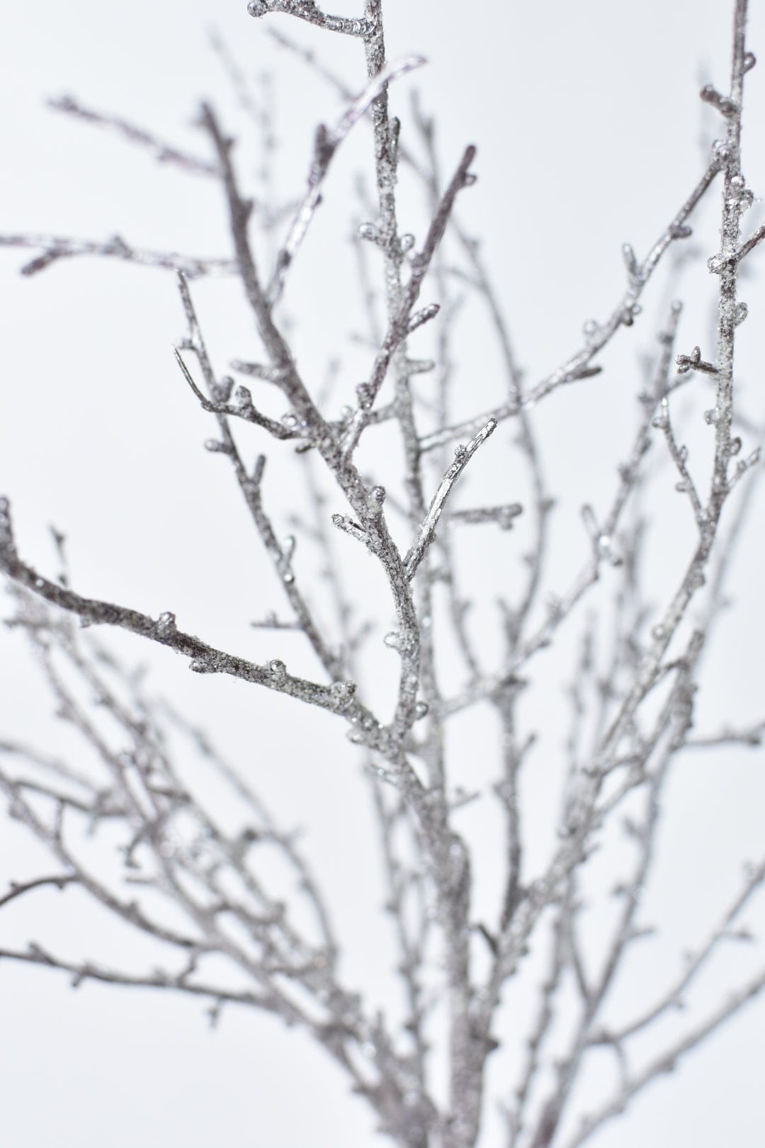 31" Faux Ice Glittered Twig Bundle (3 Stems) (Online Exclusive)