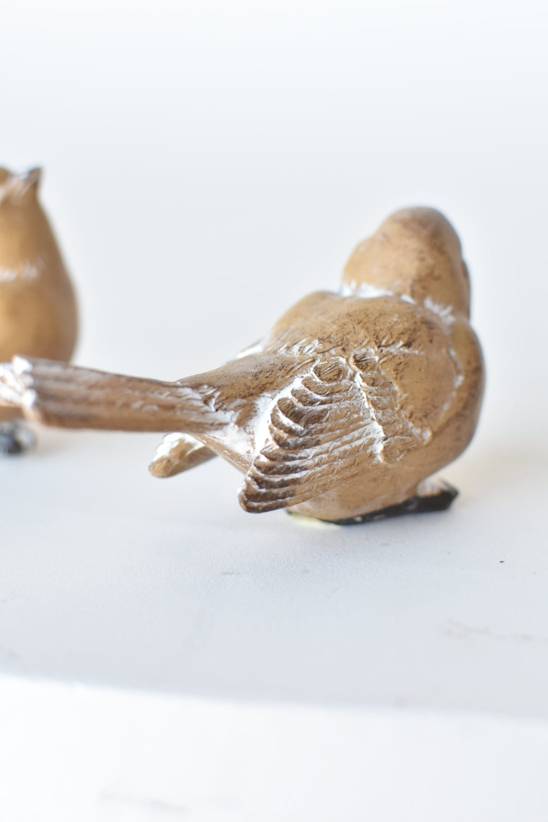 Distressed Wood Finish Birds (Set of 2) (Online exclusive)