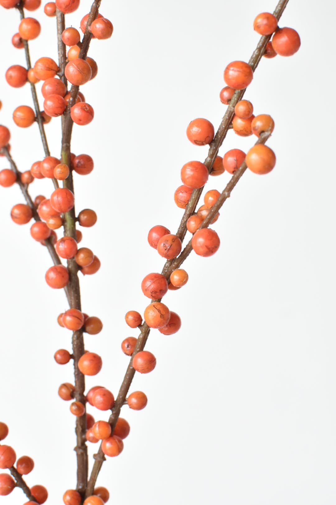 43" Faux Outdoor Orange Berry Stem (Online Exclusive)