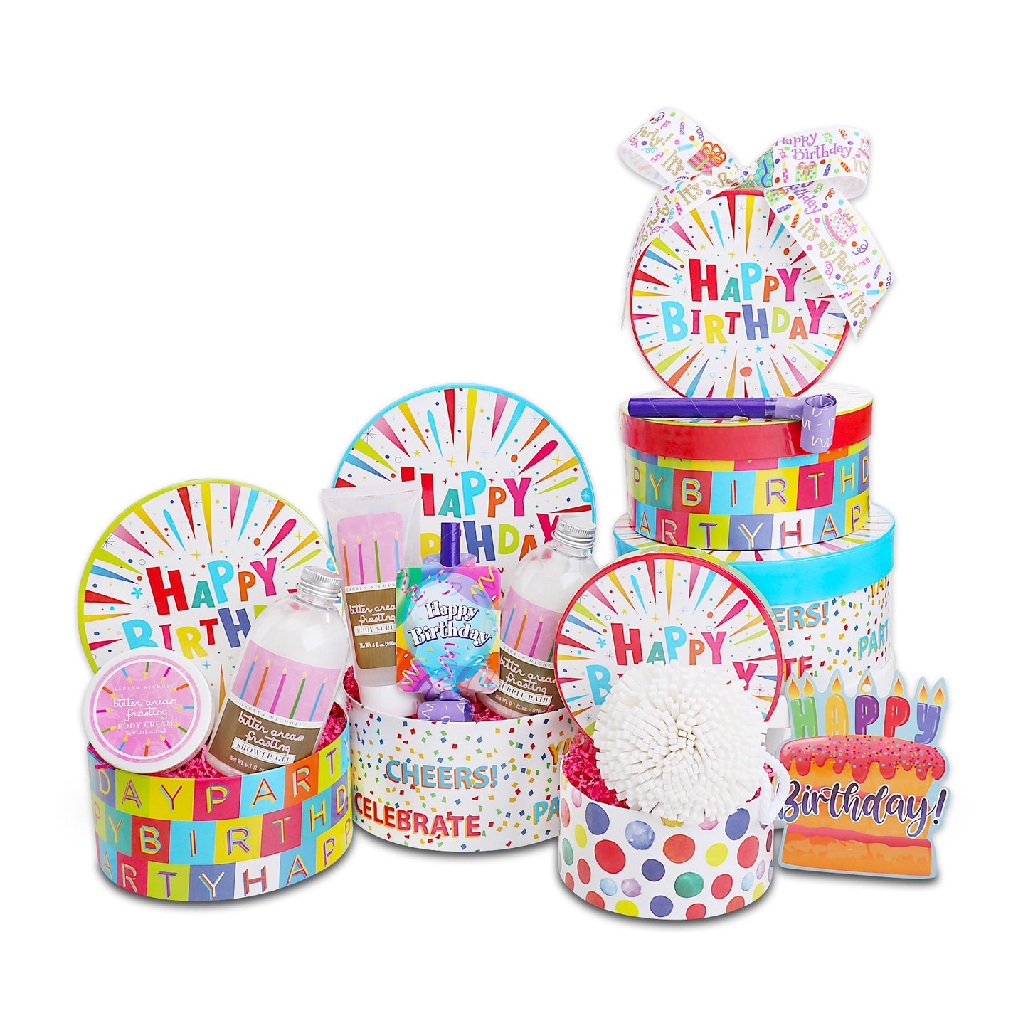 Happy Birthday Spa Wishes Gift Tower (online exclusive)