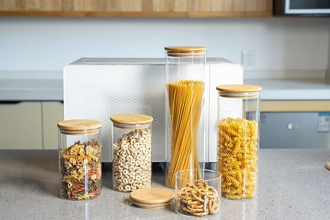 Glass Canister Set & Bamboo Lid (Online Exclusive)