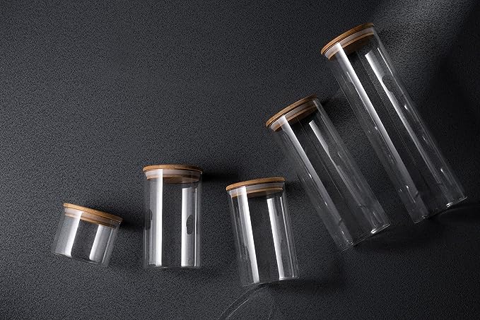 Glass Canister Set & Bamboo Lid (Online Exclusive)