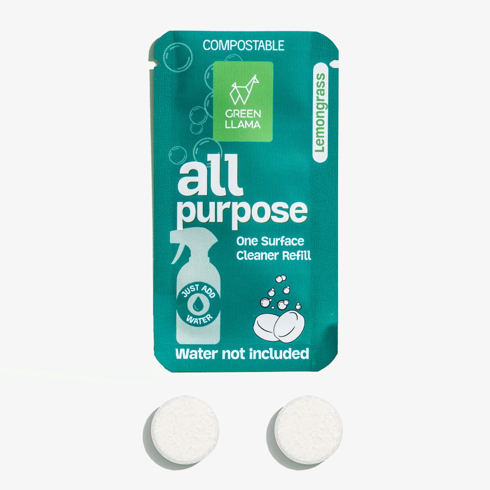All-Purpose Spray Glass Bottle Cleaning Kit (Online Exclusive) with Lemongrass Essential Oil & Sleeve