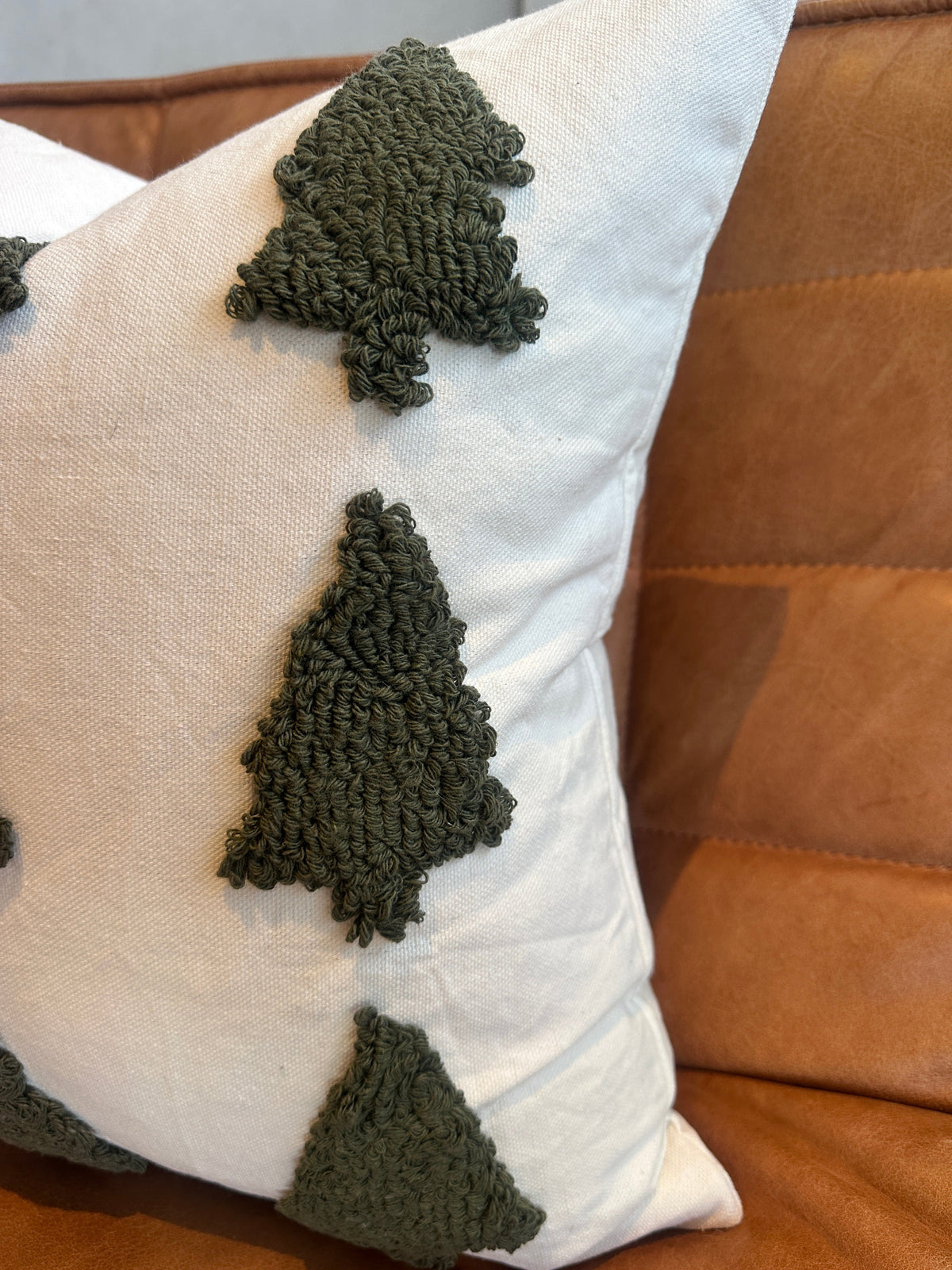 Tufted Christmas Tree Pillow Cover (Online Exclusive)