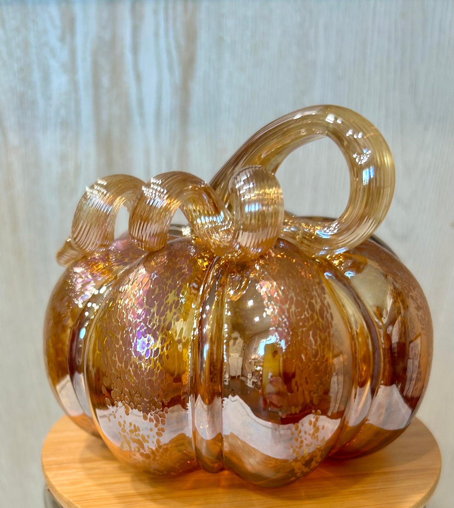 Hand Blown Glass Pumpkin