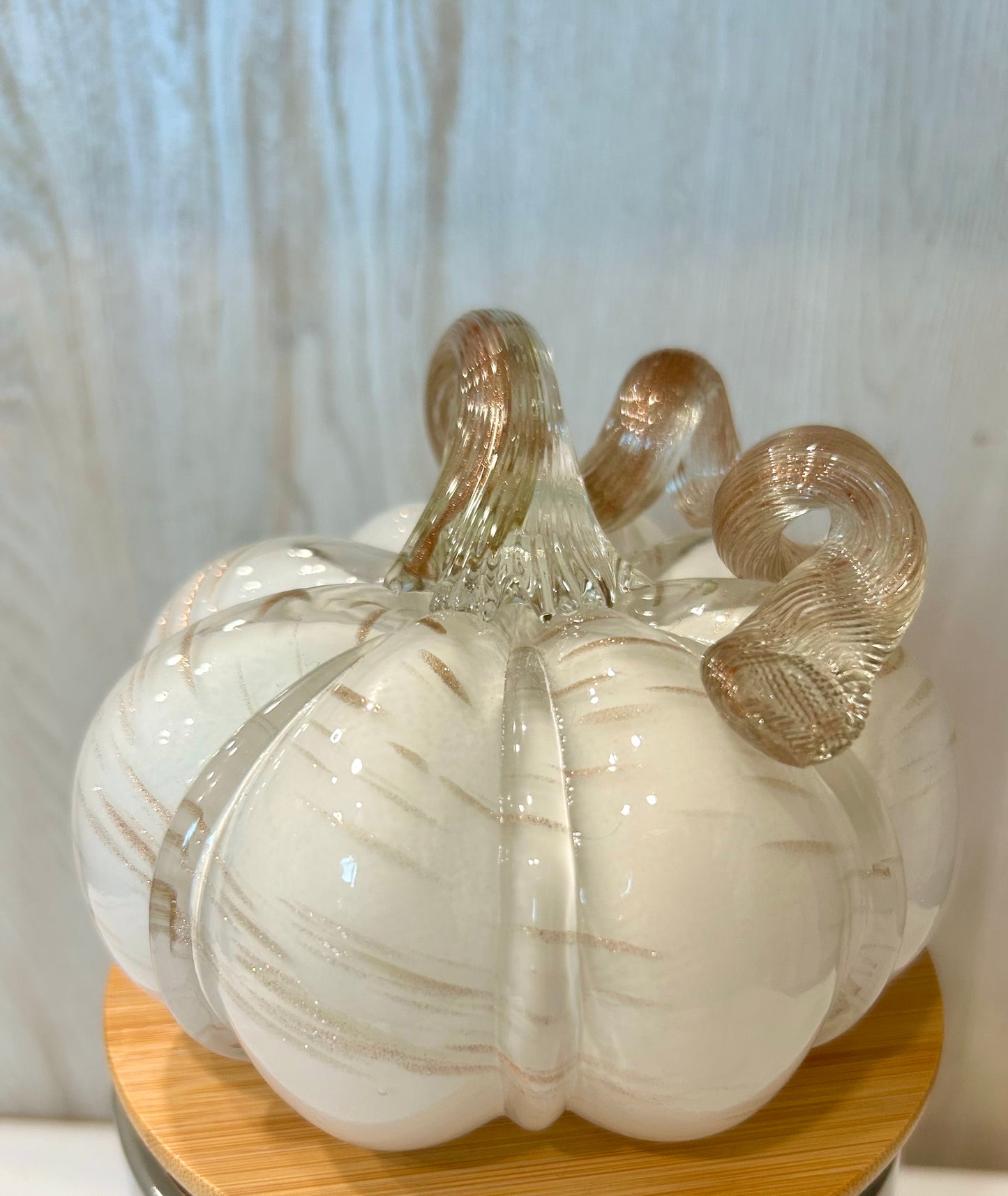 Hand Blown Glass Pumpkin