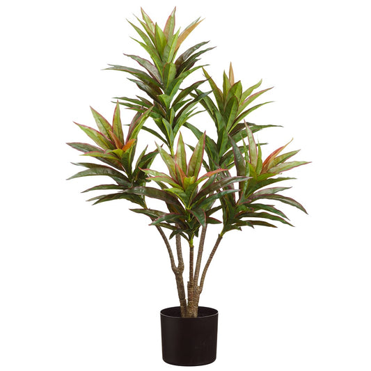 Real Touch Cordyline Silk Plant w/Plastic Pot