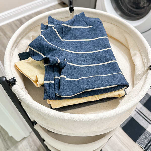 Foldable 4 Tiered Rolling Laundry Cart (Online Exclusive)