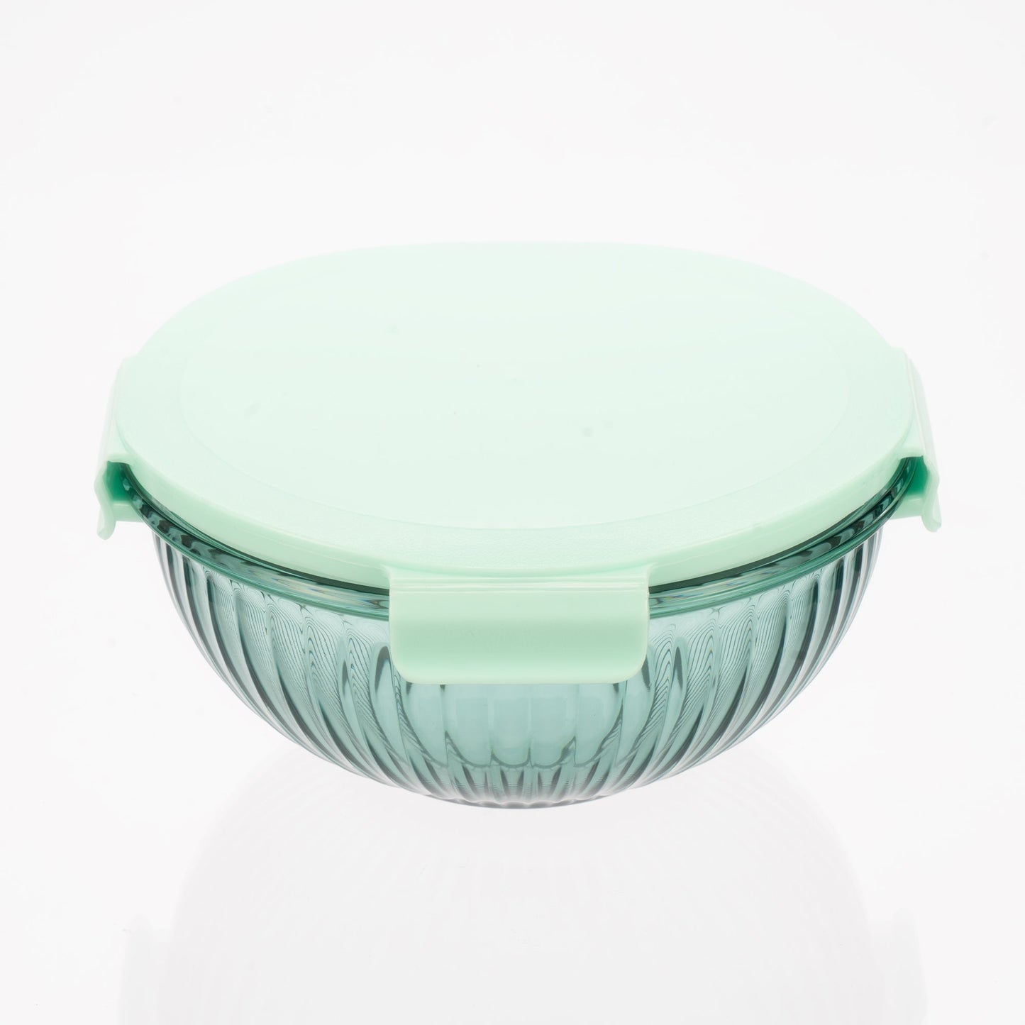Borosilicate Glass Mixing Bowl Set- Diamond Blue (W/ Handle) (Online Exclusive)