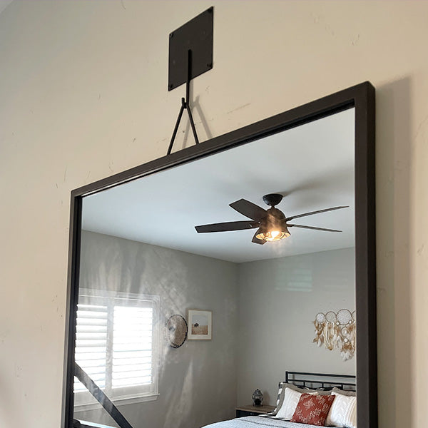 51 Inch Matte Black Hanging Mirror (Online Exclusive)