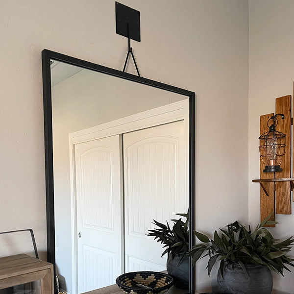 51 Inch Matte Black Hanging Mirror (Online Exclusive)