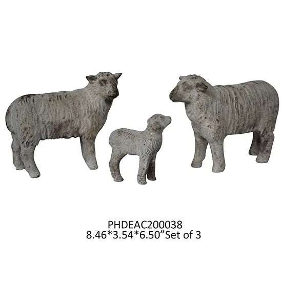SHEEP FAMILY FLOCK SET OF 3