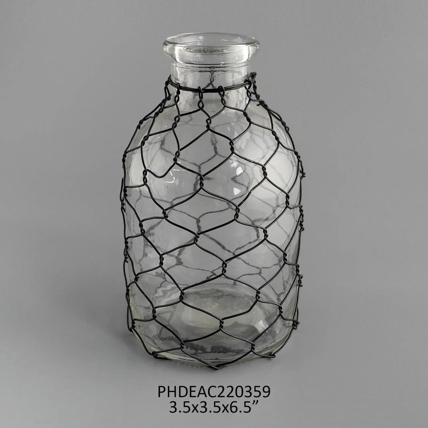 CHICKEN WIRE TONIC BOTTLE