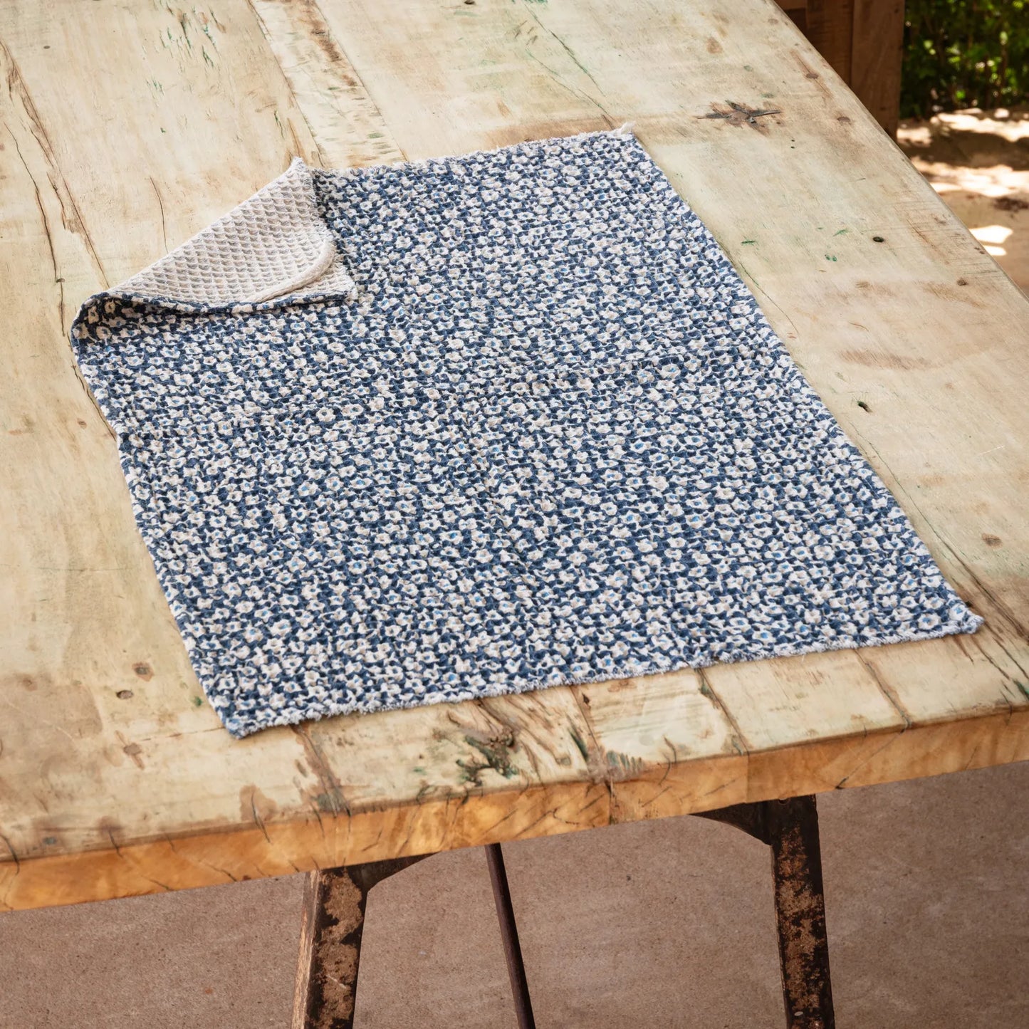 CORNFLOWER FLORAL DISHTOWEL
