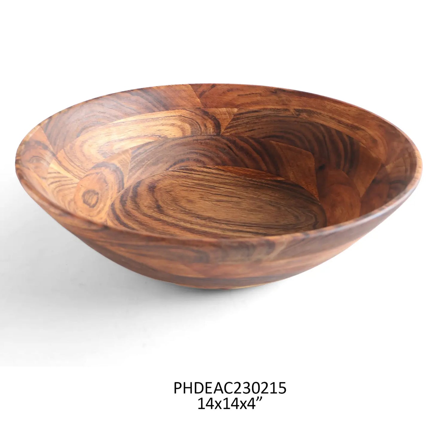 WOODEN MEDIUM SERVING BOWL