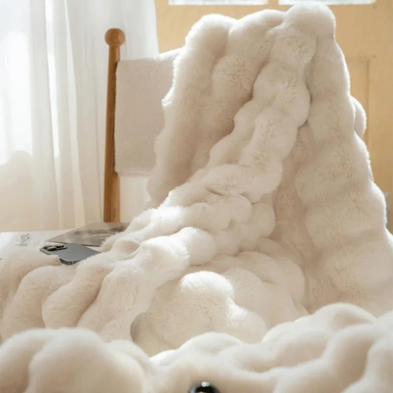 Lux Faux Fur Throw Blanket (Online Exclusive)