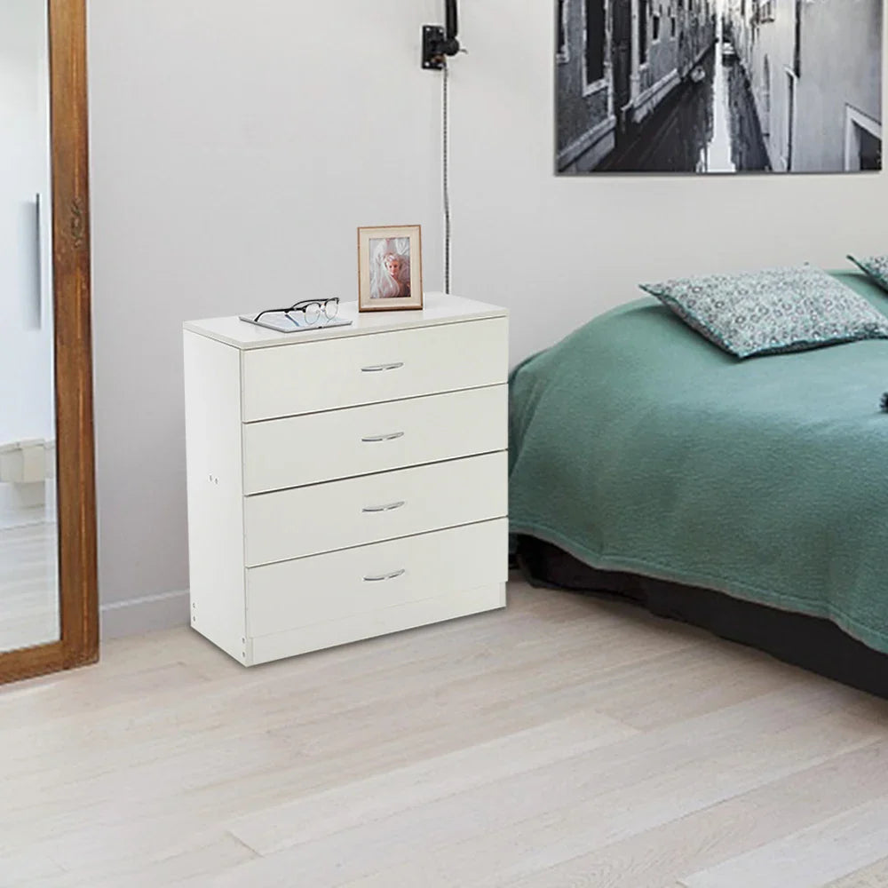 Modern Simple 4-Drawer Dresser White (Online Exclusive)
