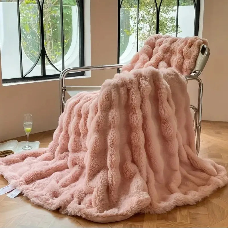 Lux Faux Fur Throw Blanket (Online Exclusive)