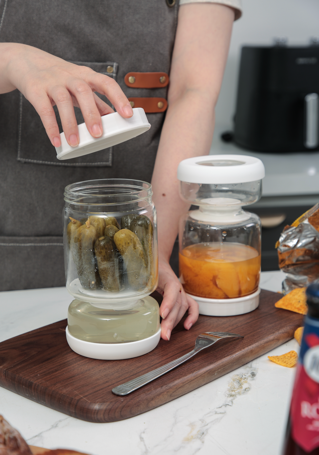 Glass Flip-Over Pickle Jar (Online Exclusive)
