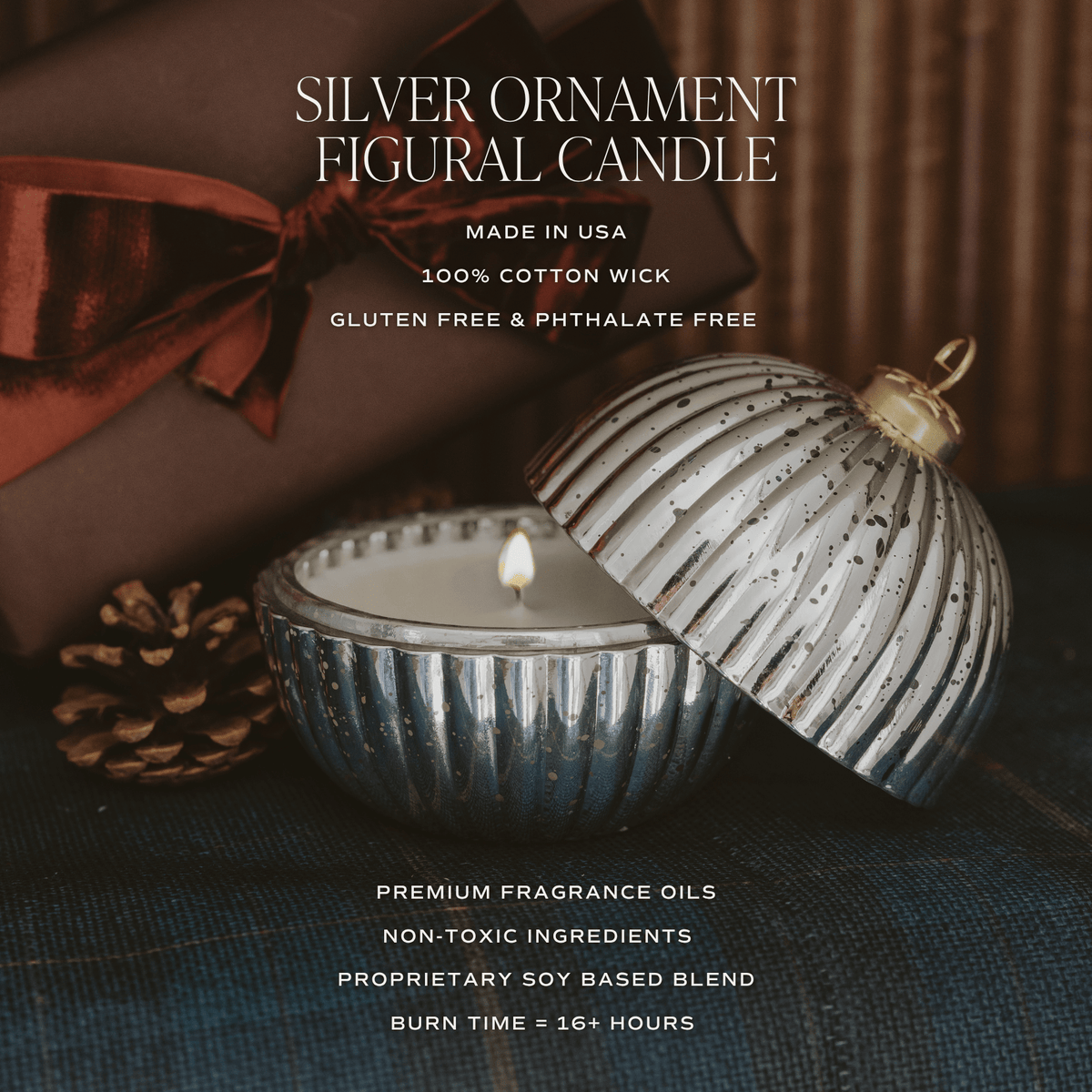 Merry and Bright Soy Candle - Ornament Jar - 5 oz (Online Exclusive