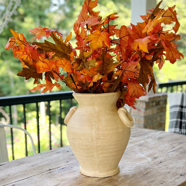 Aged Terracotta Vase with Handles (Online Exclusive)