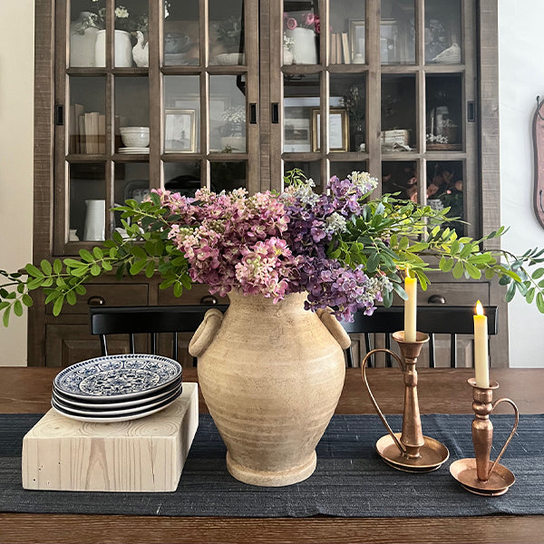Aged Terracotta Vase with Handles (Online Exclusive)