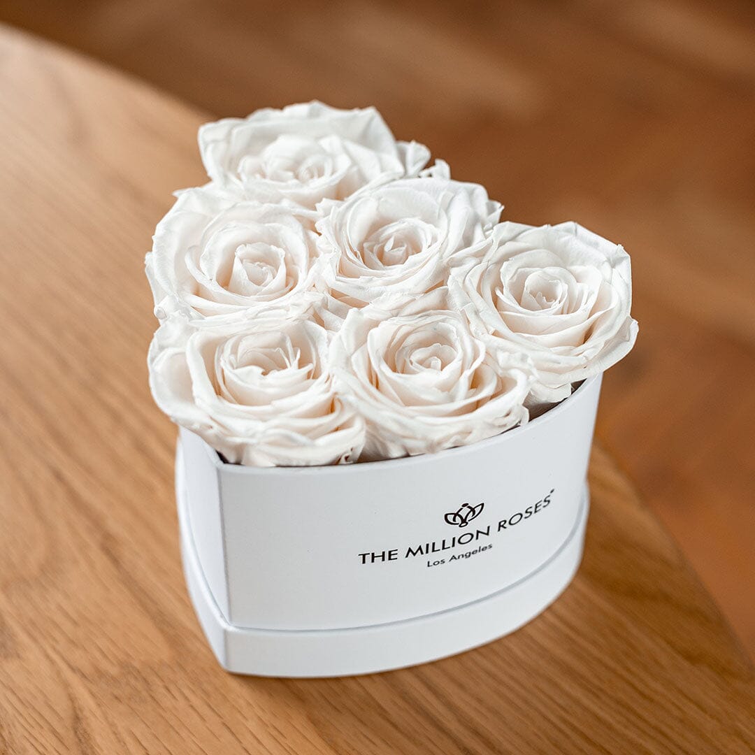 Baby Heart White Box | White Roses (Online Exclusive)