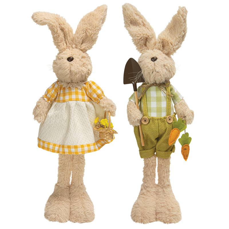Standing Mr. & Mrs. Garden Bunny