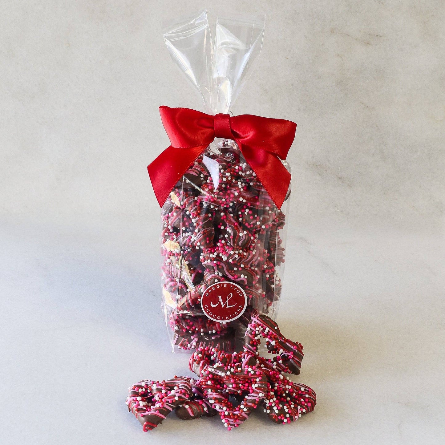 Valentine's Milk Chocolate Covered Heart Shaped Pretzel