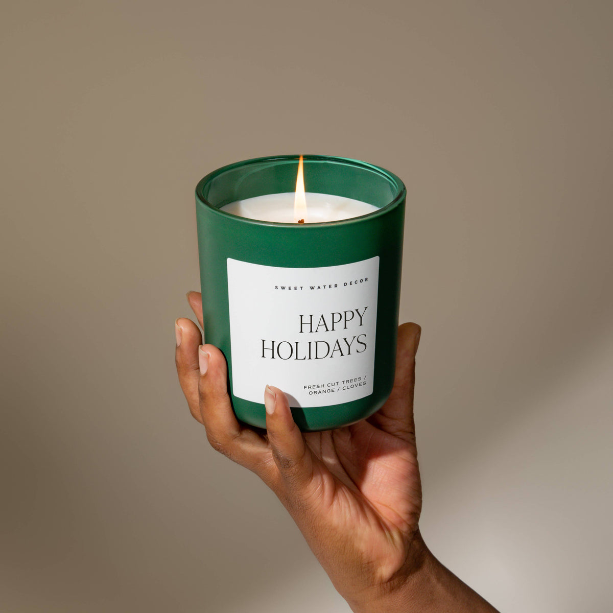 Happy Holidays Candle