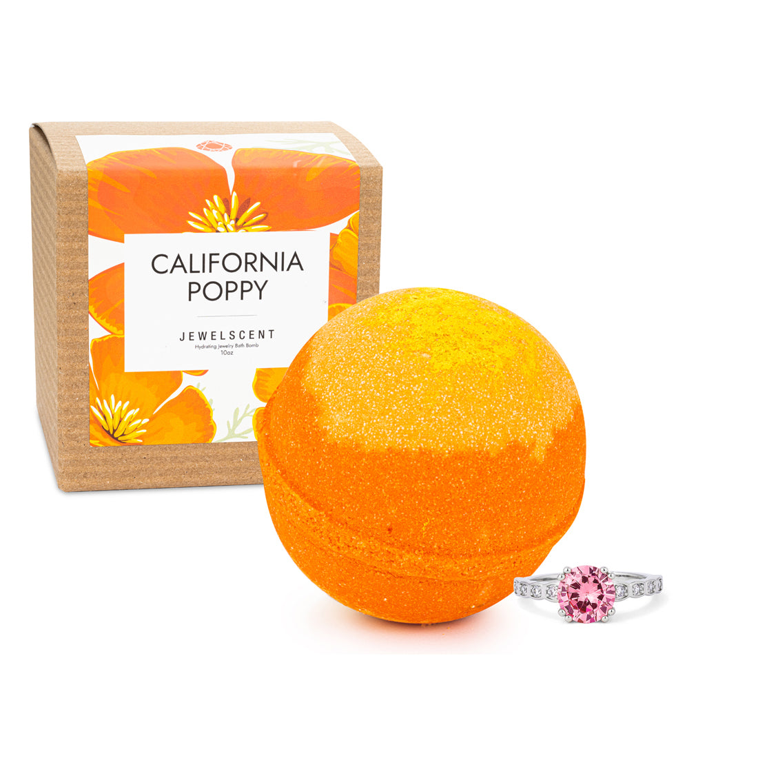 California Poppy 10oz Jewelry Bath Bomb (Online Exclusive)