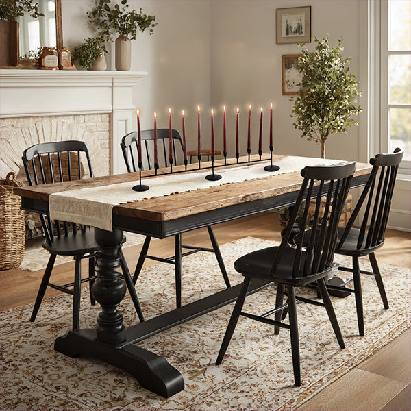 Matte Black 11-Taper Candle Holder (Online Exclusive)