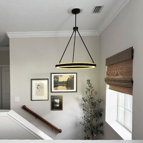 Adjustable Round LED Chandelier (Online Exclusive)
