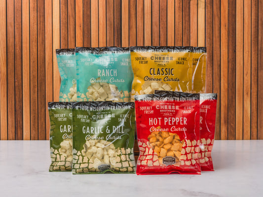 Wisconsin Cheese Curds Sampler (8-Pack) *Ships Fresh Daily* (Online Exclusive)
