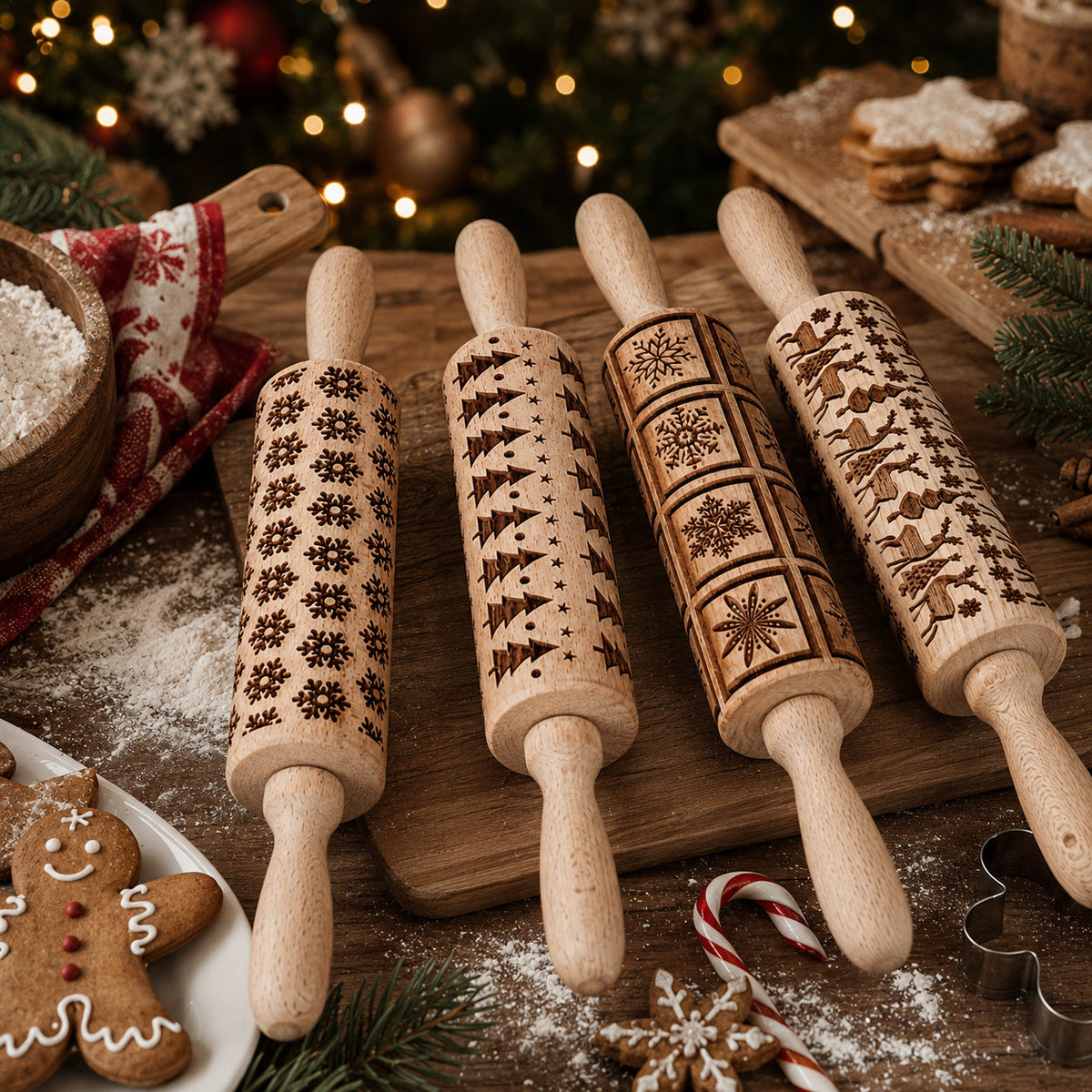 Christmas Rolling Pin Set | 10 Styles (Online Exclusive)