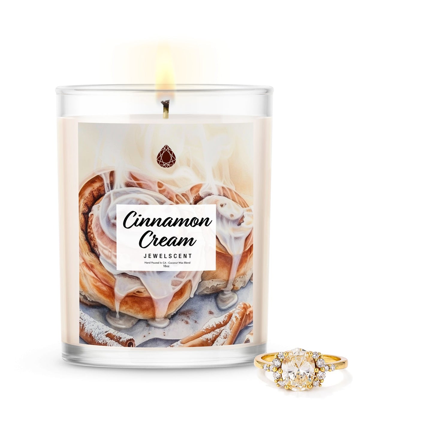 Cinnamon Cream 18oz Home Jewelry Candle (Online Exclusive)