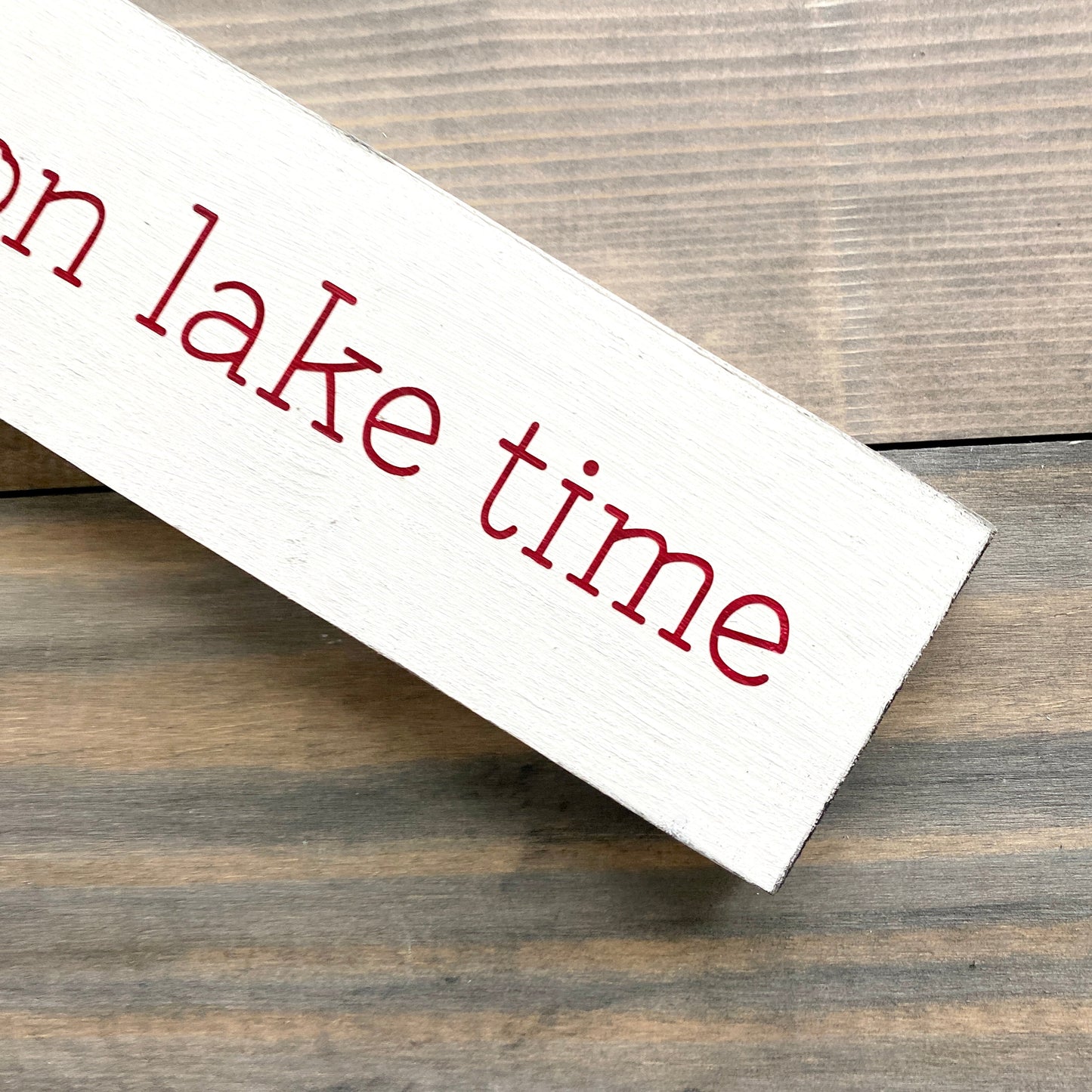 On Lake Time Sign (Online Exclusive)