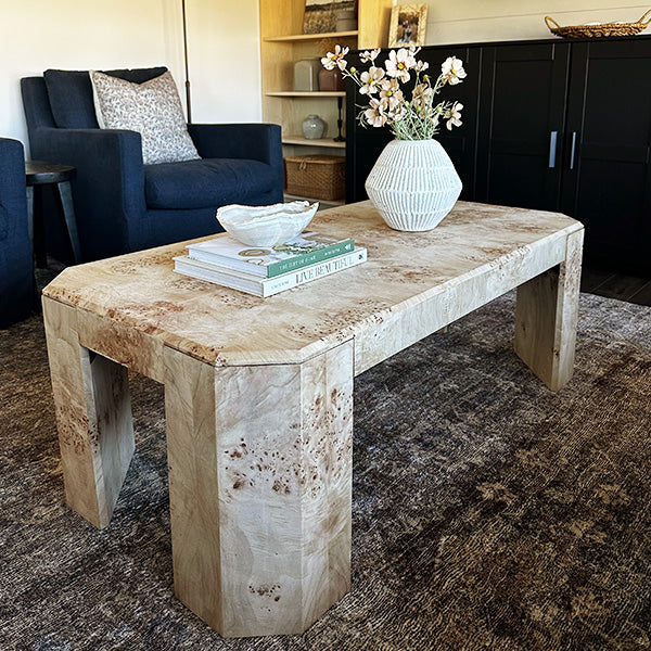 Artisan Burl Wood Coffee Table (Online Exclusive)
