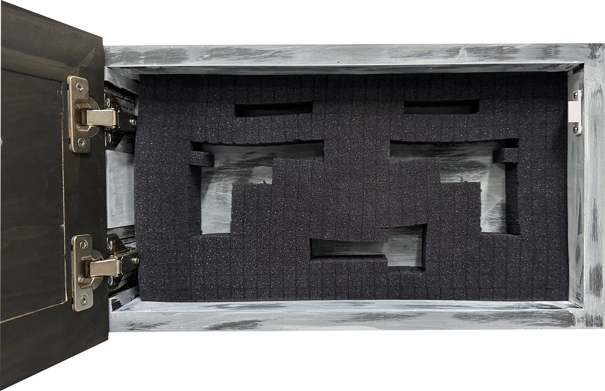 Decorative Cow Farm (Online Exclusive) Wall-Mounted Secure Gun Cabinet - Gun Safe To Securely Store Your Gun & Home Self Defense Gear
